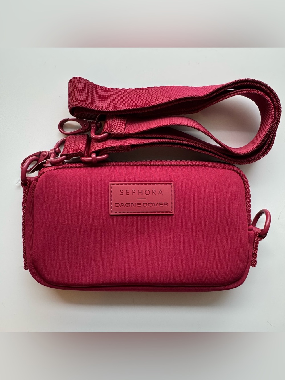 Dagne Dover Neoprene Crossbody Sling Bag in Burgundy Colour